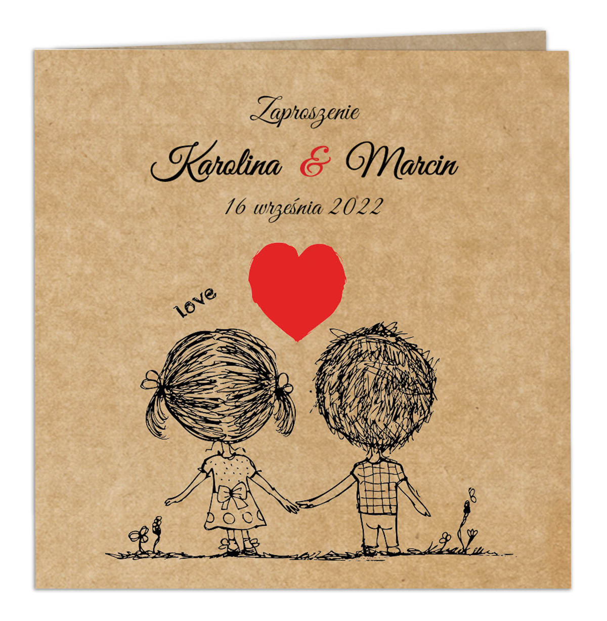 Zaproszenia Ślubne Eko Ludki