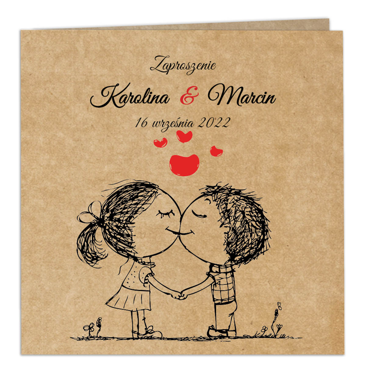 Zaproszenia Ślubne Eko Ludki