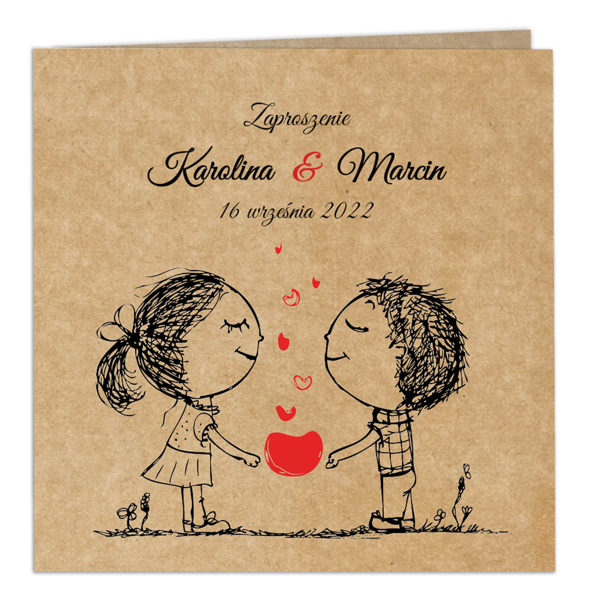 Zaproszenia Ślubne Eko Ludki