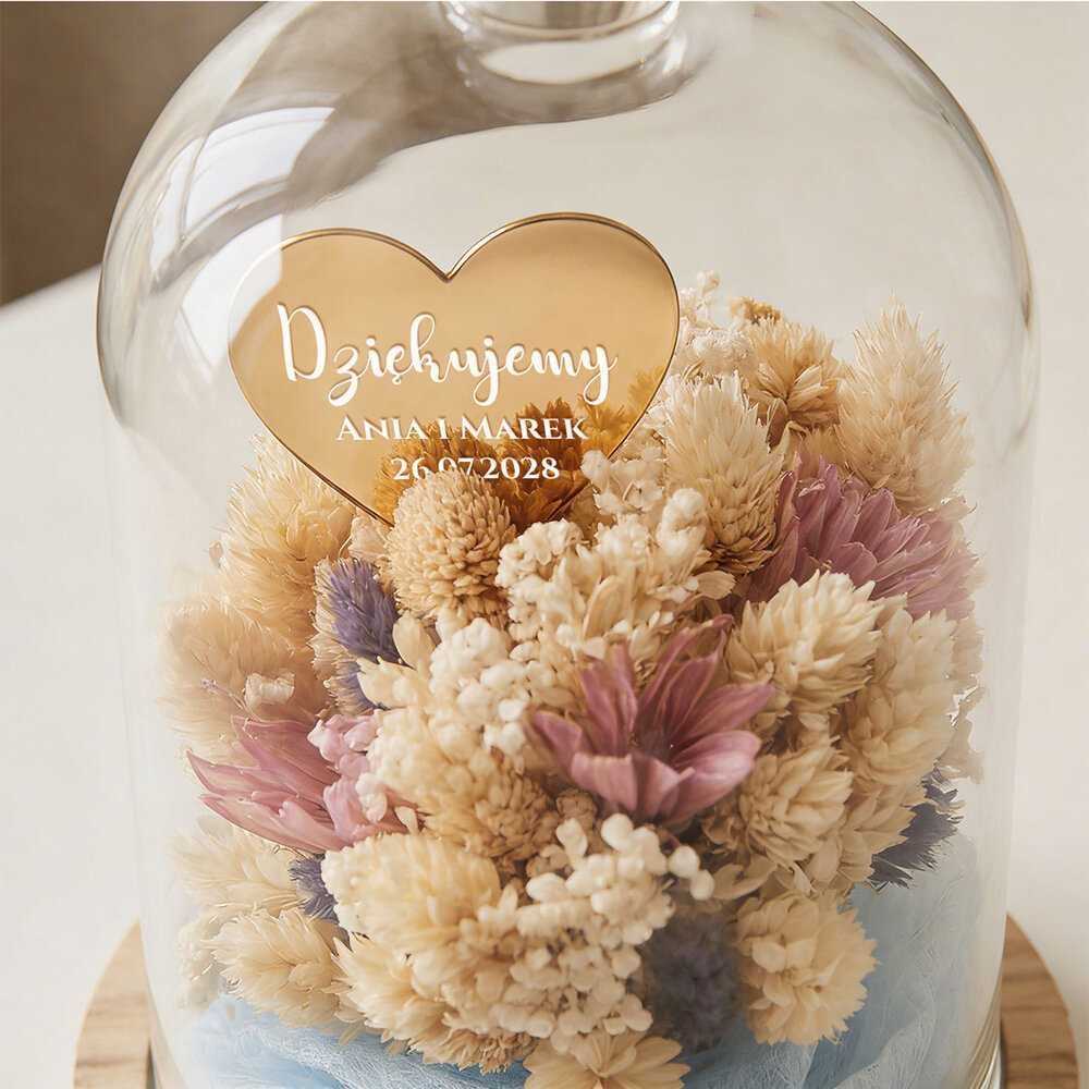 Podziękowanie dla rodziców w kloszu z suszem w4