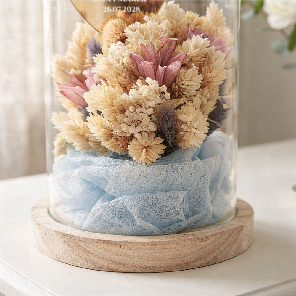 Podziękowanie dla rodziców w kloszu z suszem w4