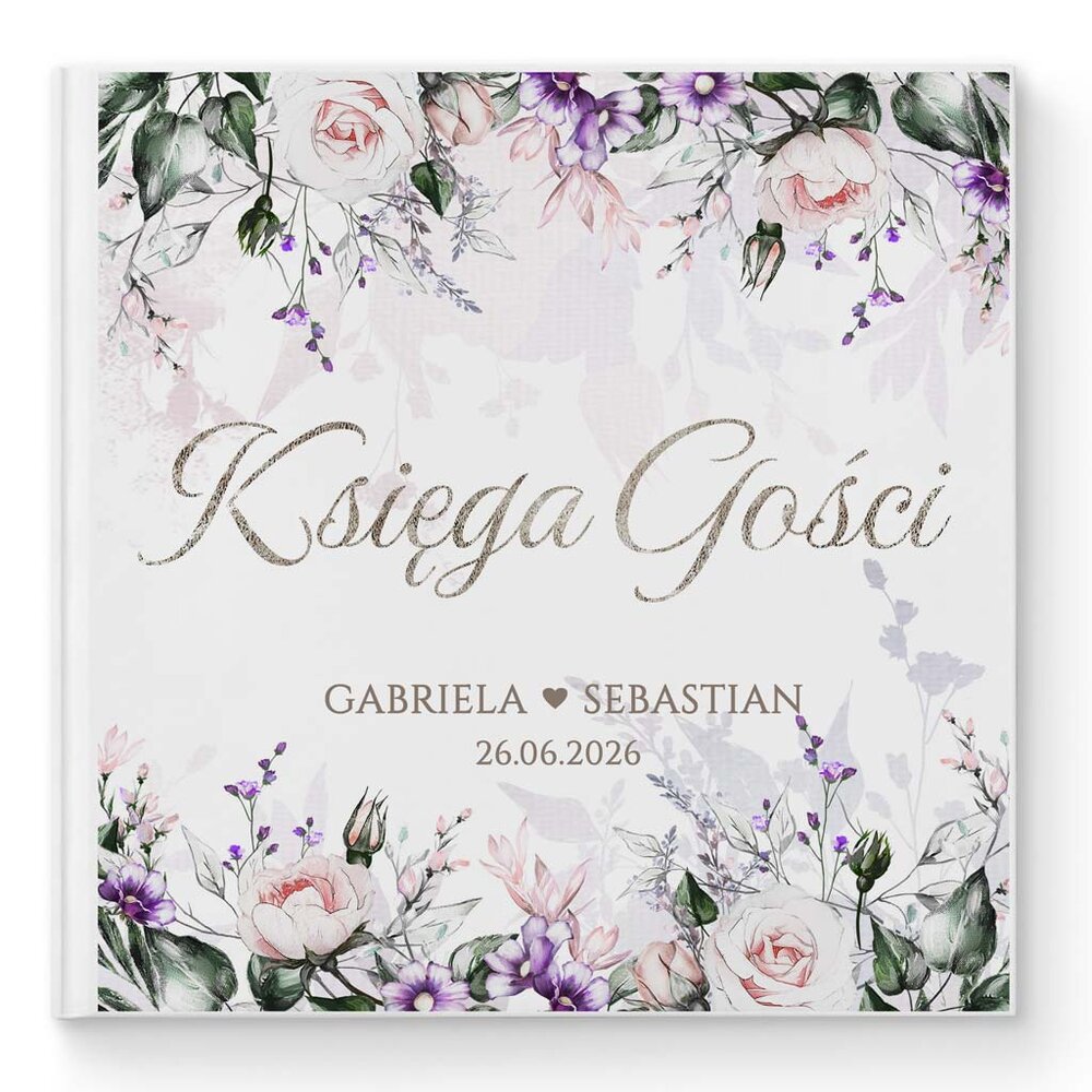 Księga gości weselnych - białe/czarne karty - Anna