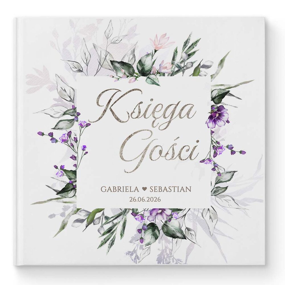 Księga gości weselnych - białe/czarne karty - Anna