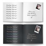 Księga gości weselnych - białe/czarne karty - Anna