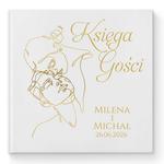 Księga gości weselnych - białe/czarne karty - Freja
