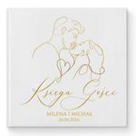 Księga gości weselnych - białe/czarne karty - Freja