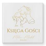 Księga gości weselnych - białe/czarne karty - Freja