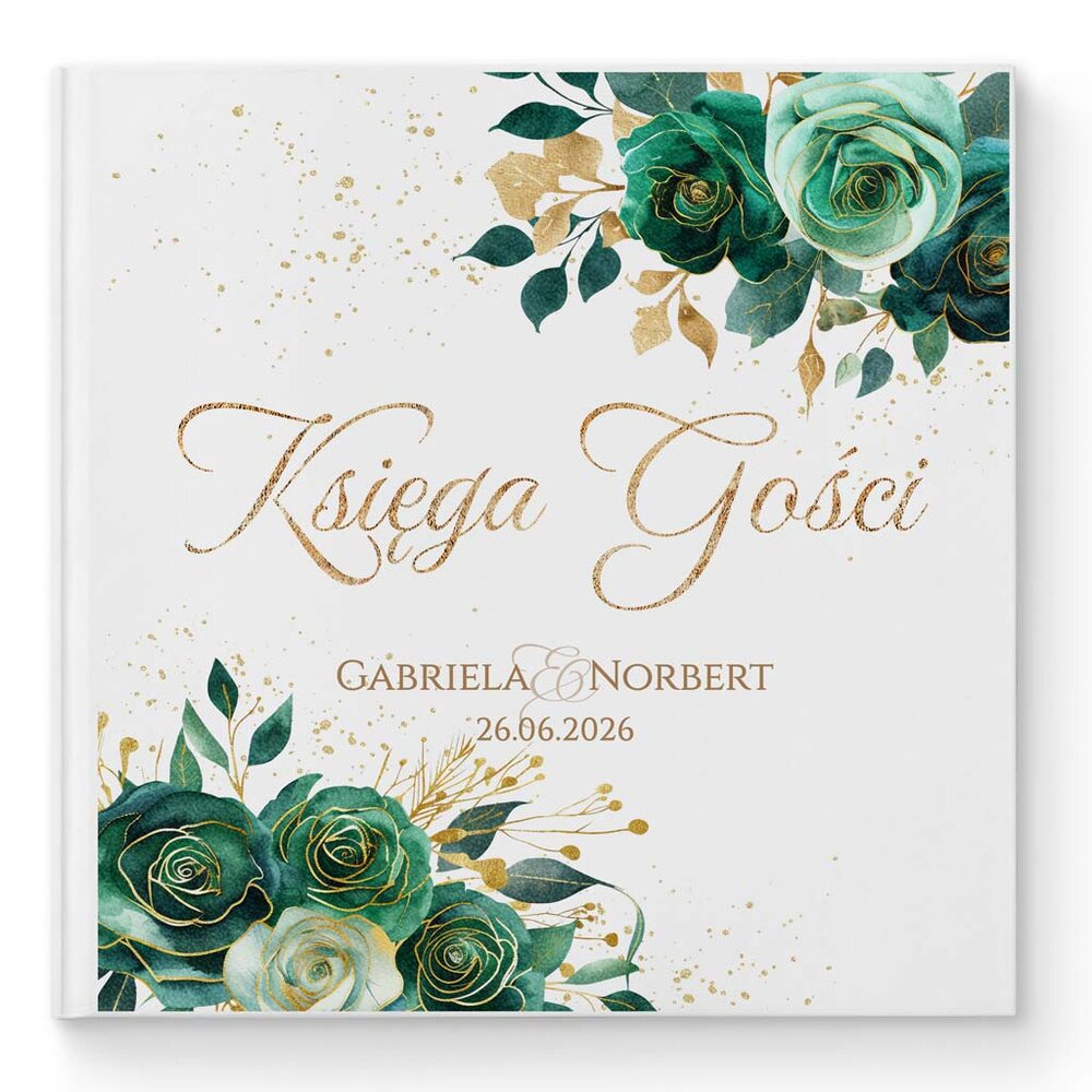 Księga gości weselnych - białe/czarne karty - Dafne2