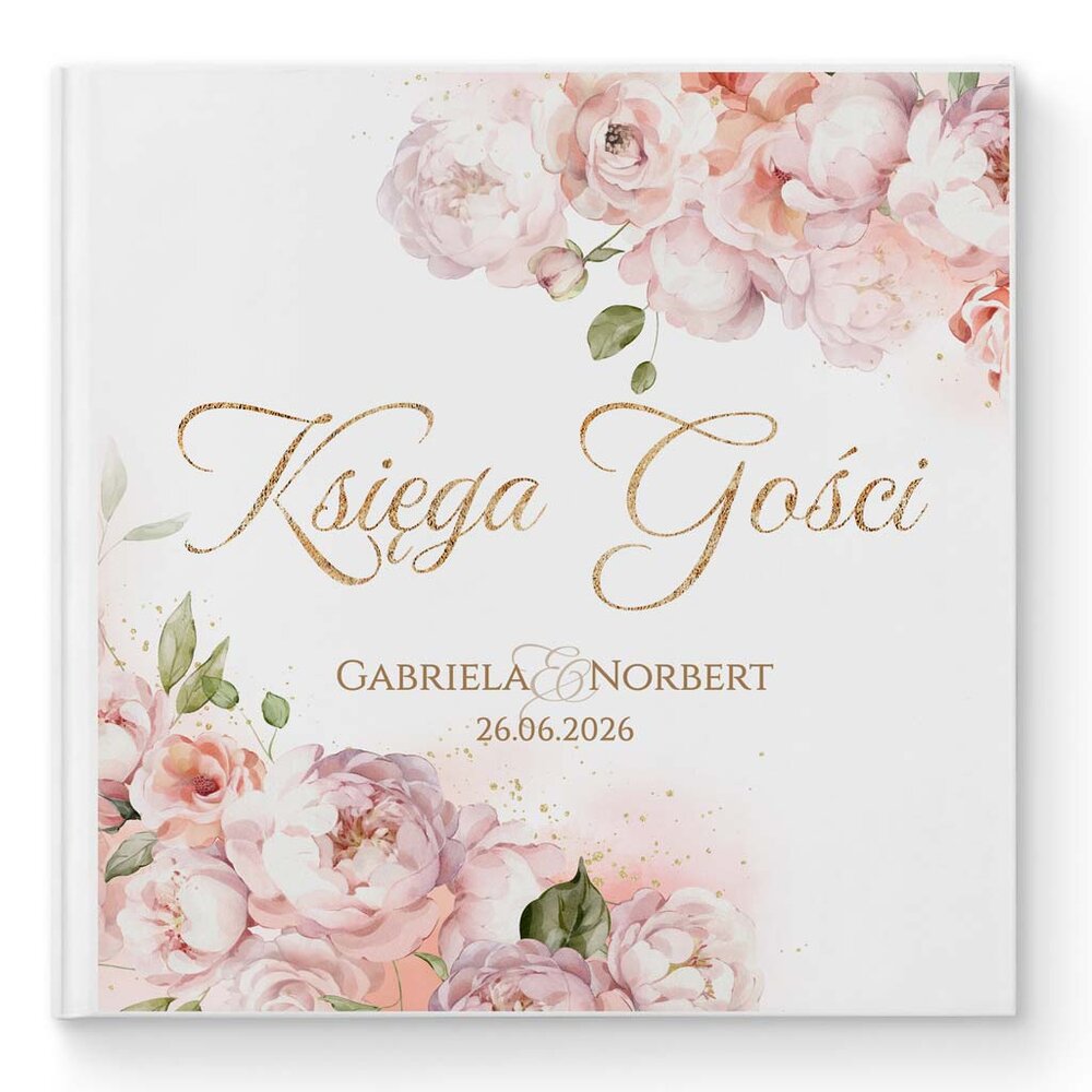 Księga gości weselnych - białe/czarne karty - Dafne2