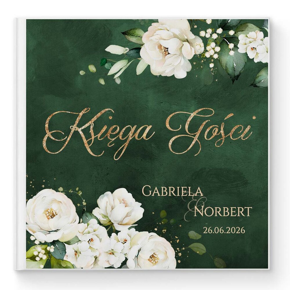 Księga gości weselnych - białe/czarne karty - Adelajda i Luiza