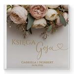 Księga gości weselnych - białe/czarne karty - Flawia