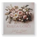 Księga gości weselnych - białe/czarne karty - Flawia