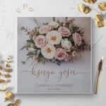 Księga gości weselnych - białe/czarne karty - Flawia 1