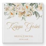 Księga gości weselnych - białe/czarne karty - Milana