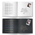 Księga gości weselnych - białe/czarne karty - Ariana2