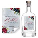 Naklejki na wódkę weselną 8szt - Megan