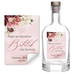 Naklejki na wódkę weselną 8szt - Megan