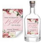 Naklejki na wódkę weselną 8szt - Megan