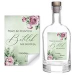 Naklejki na wódkę weselną 8szt - Megan