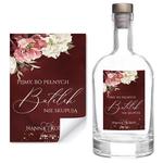 Naklejki na wódkę weselną 8szt - Megan