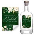 Naklejki na wódkę weselną 8szt - Megan