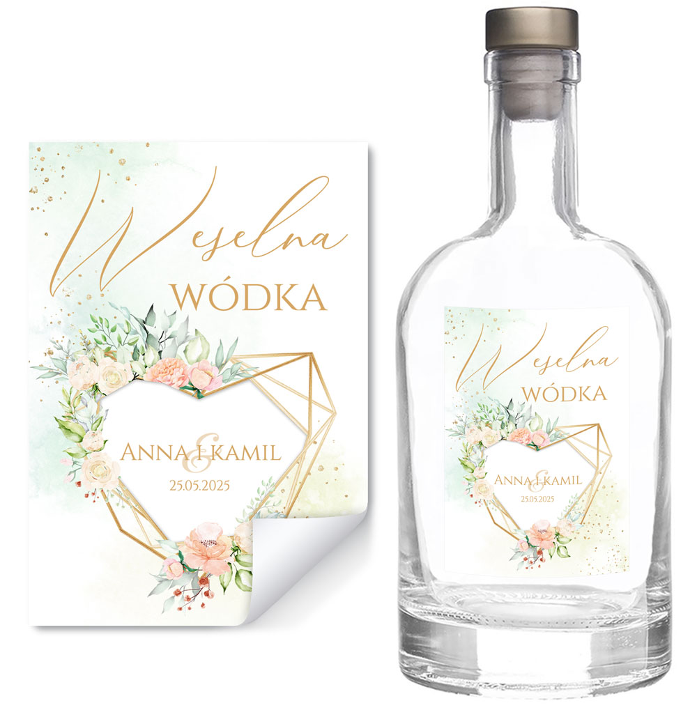 Naklejki na butelki Adela