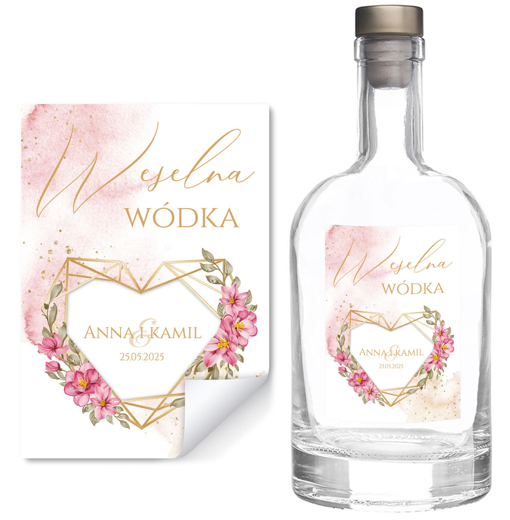 Naklejki na butelki Adela