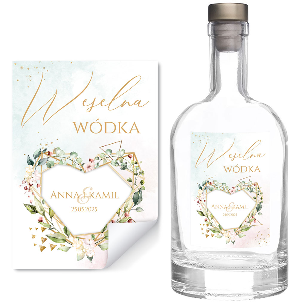 Naklejki na butelki Adela