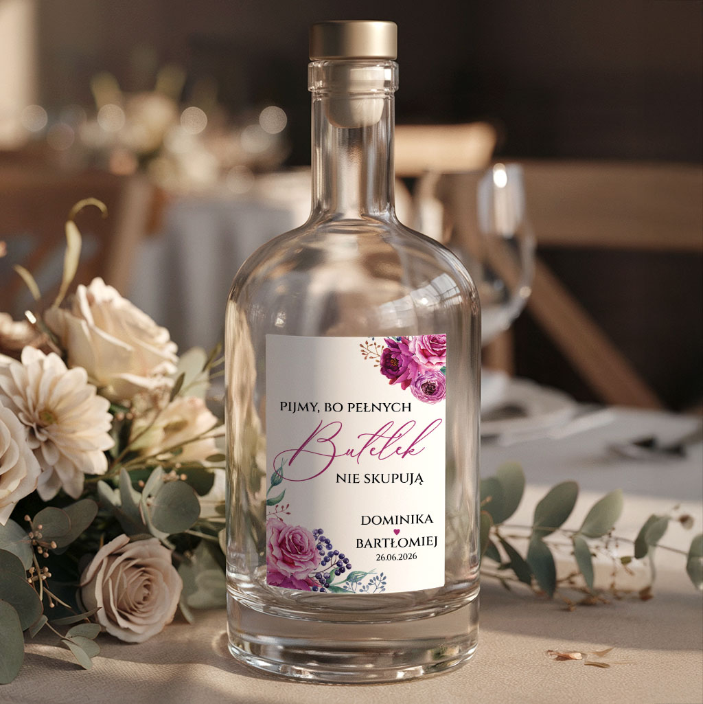 Naklejki na butelki Amanda