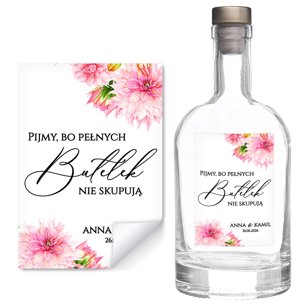 Naklejki na butelki Amanda