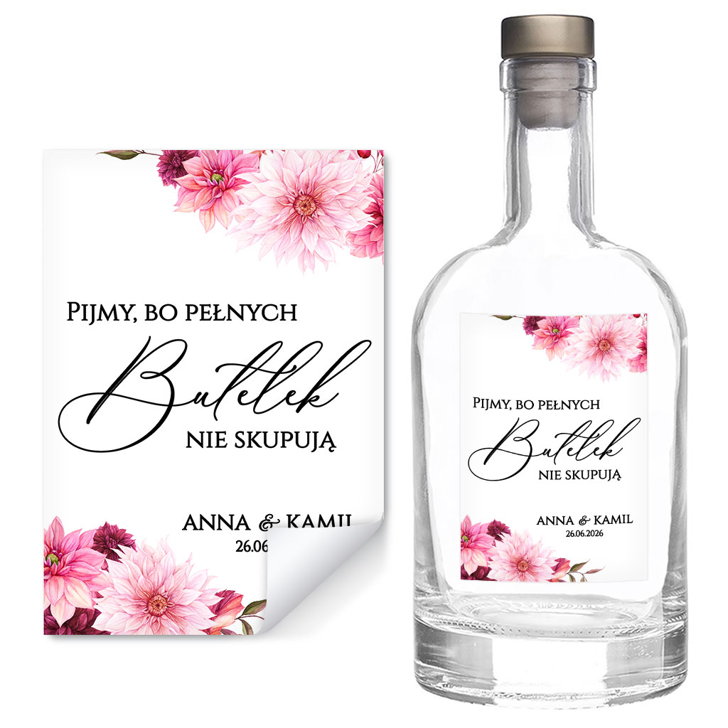 Naklejki na butelki Amanda