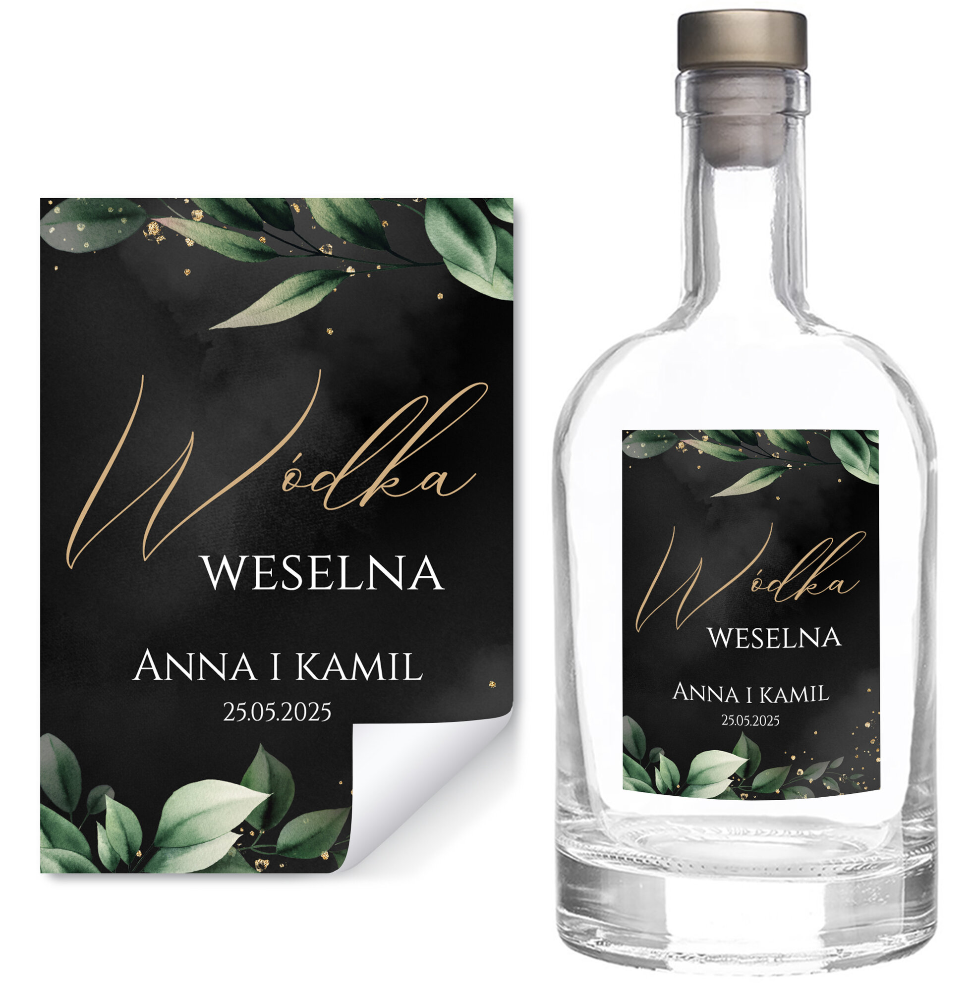 Naklejki na butelki Emilia