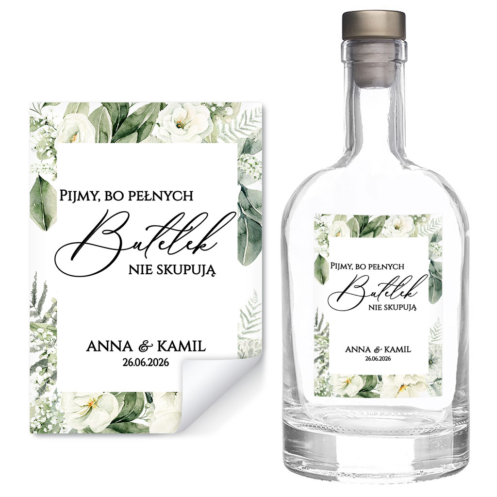 Naklejki na butelki Gipsówka