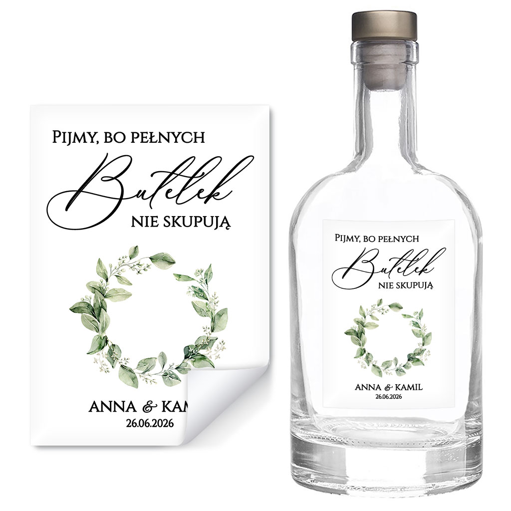 Naklejki na butelki Gipsówka