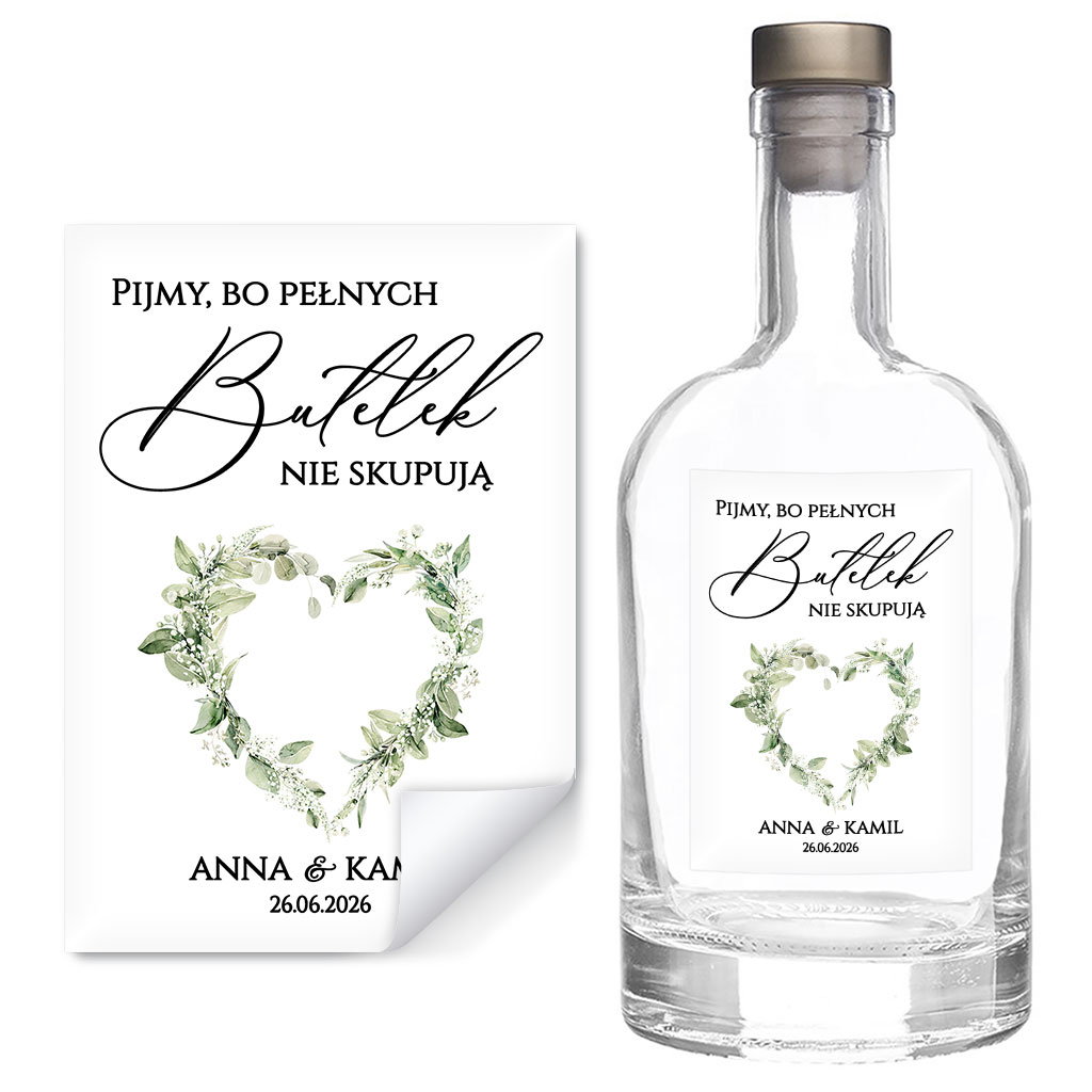 Naklejki na butelki Gipsówka