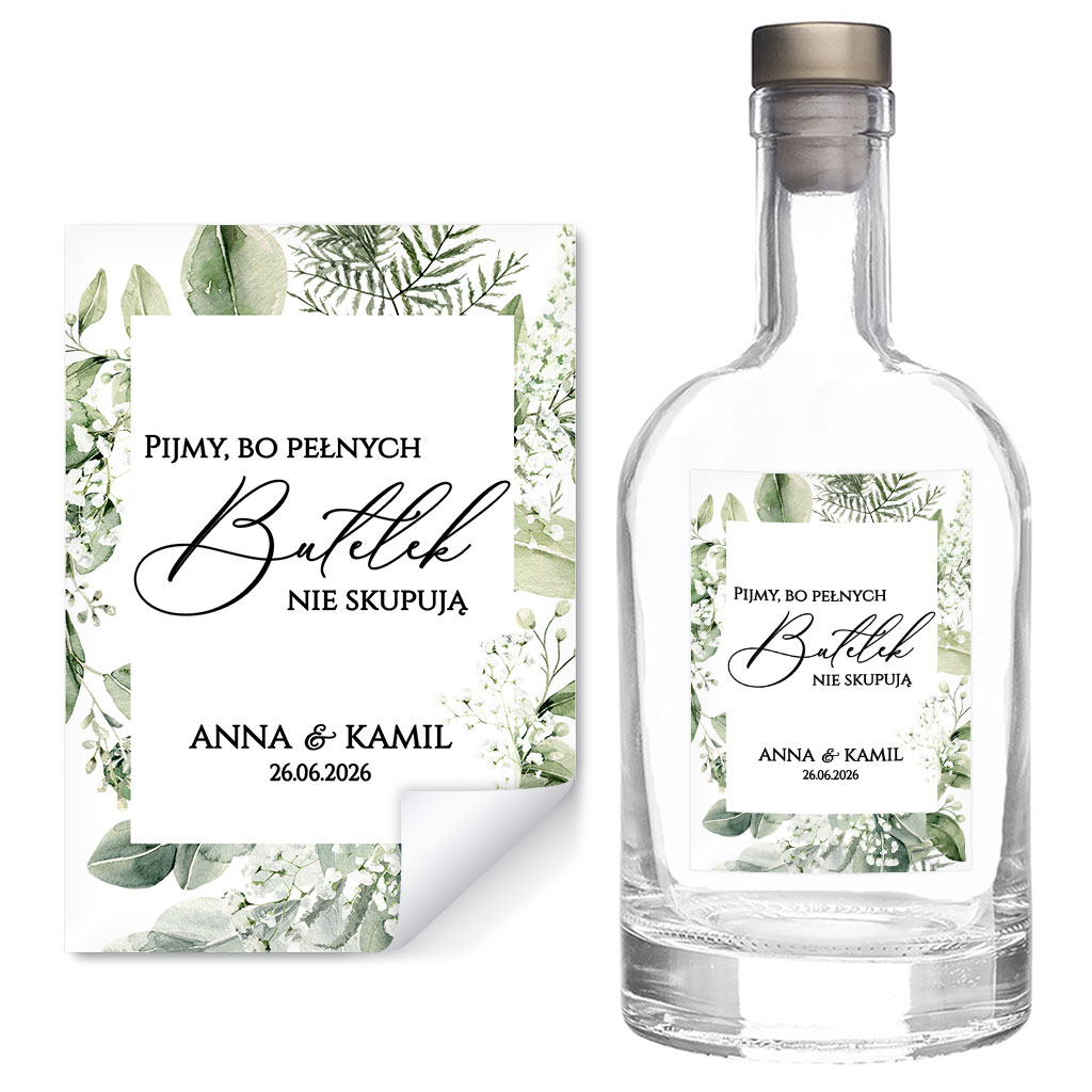 Naklejki na butelki Gipsówka