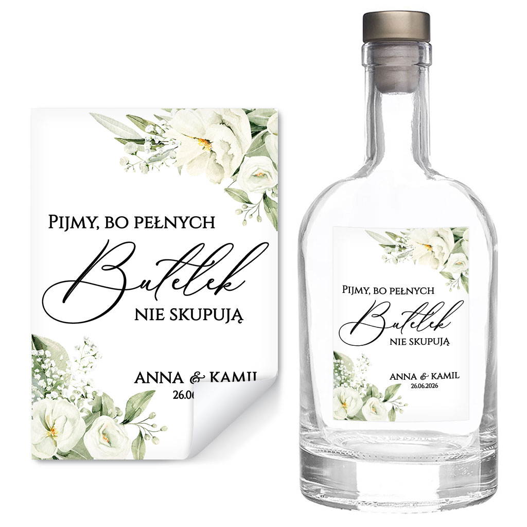 Naklejki na butelki Gipsówka