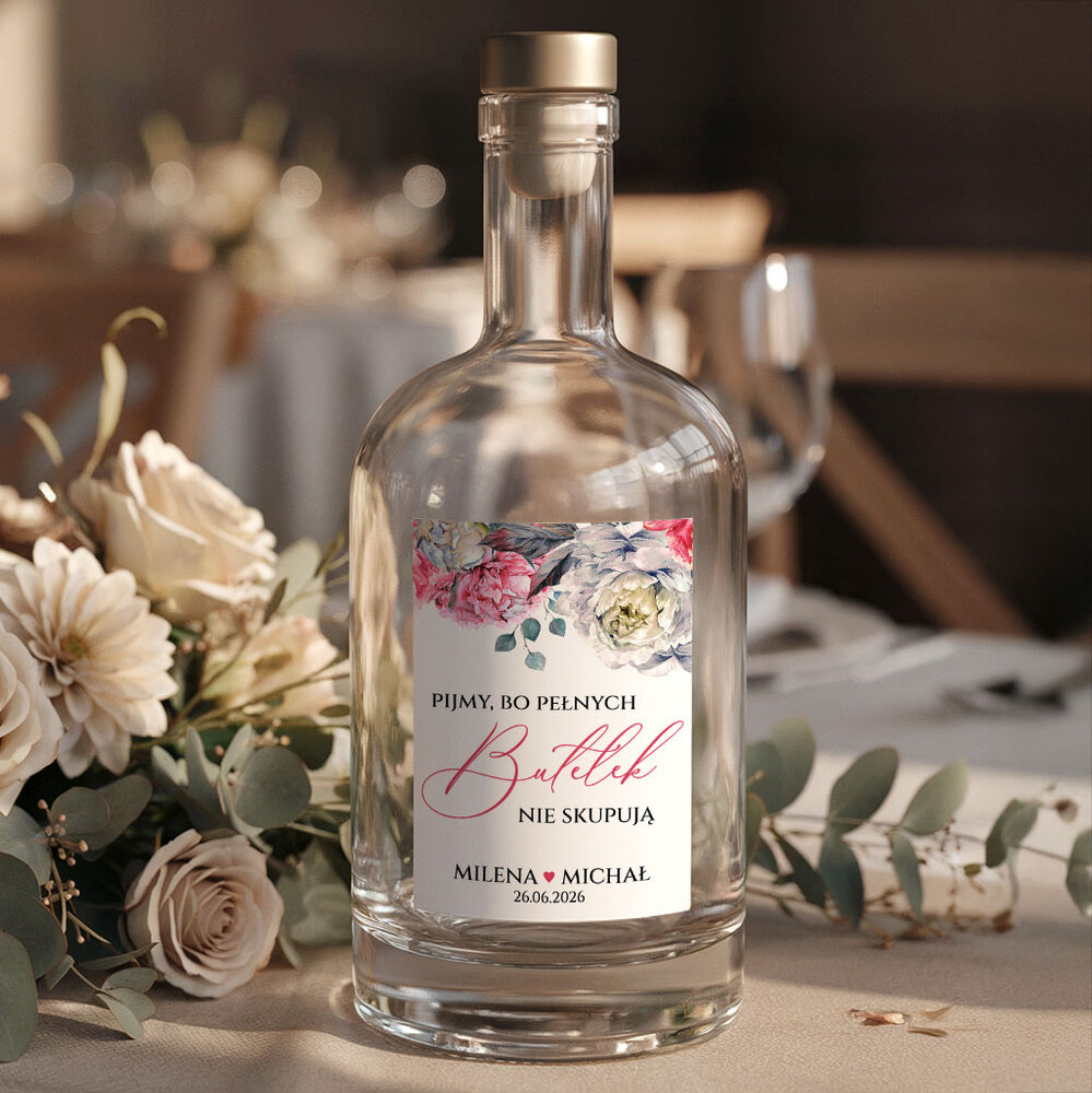 Naklejki na butelki Irma