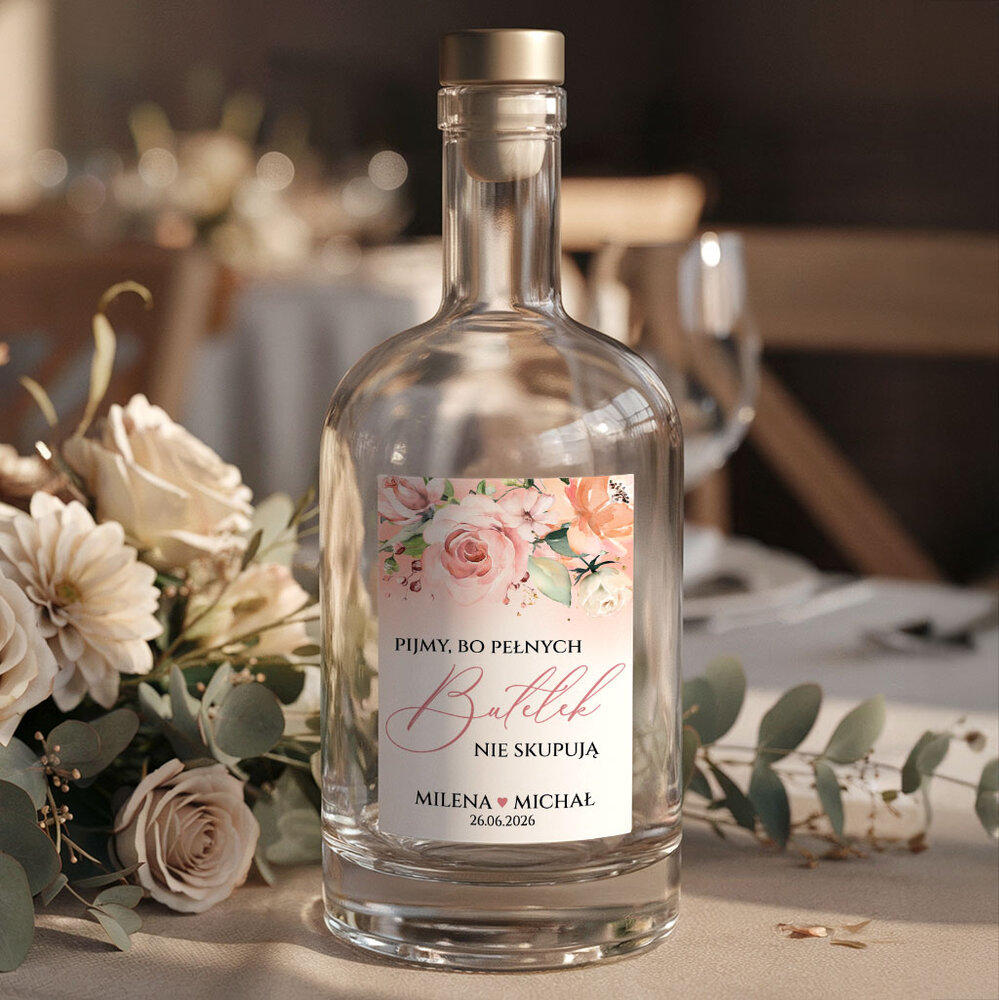 Naklejki na butelki Irma