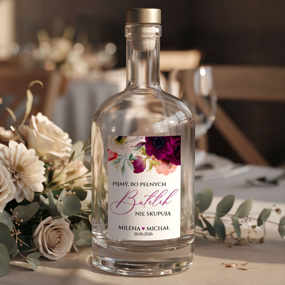 Naklejki na butelki Irma