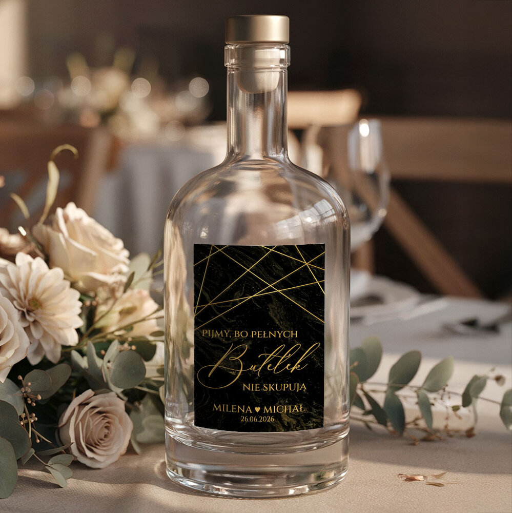 Naklejki na butelki Marmurkowa