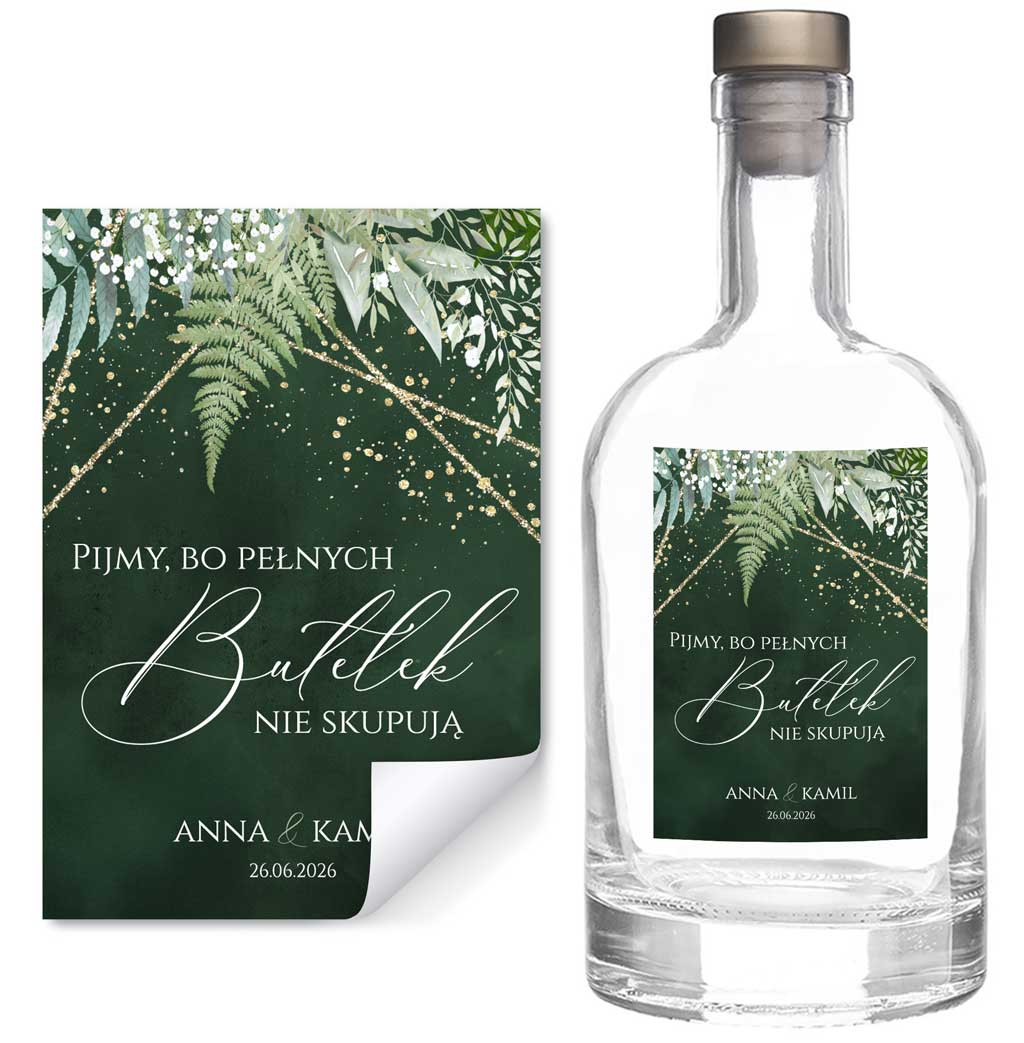 Naklejki na butelki Nikola