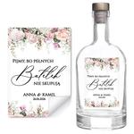 Naklejki na butelki Rose