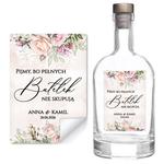 Naklejki na butelki Rose