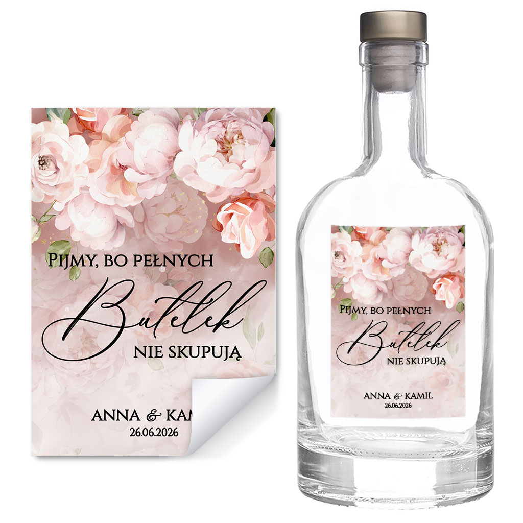 Naklejki na butelki Miriam i Julianna