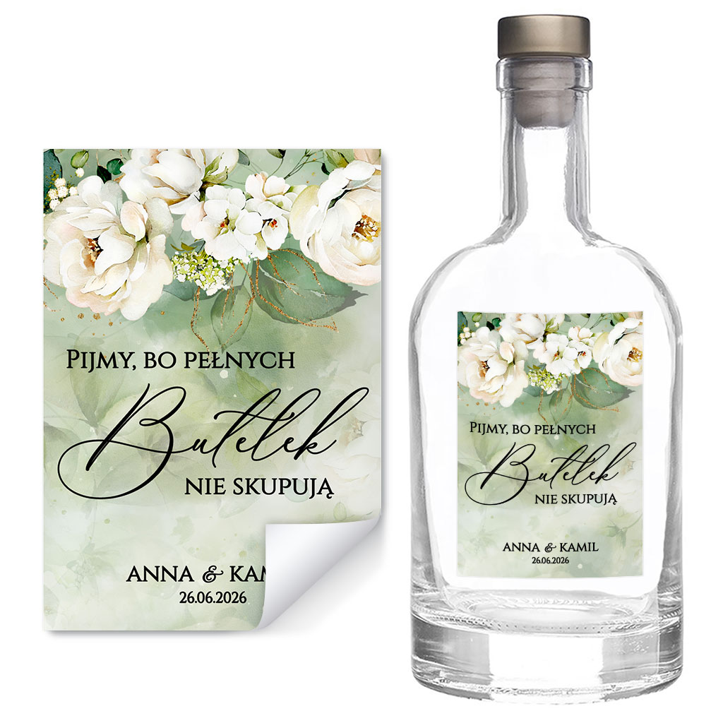 Naklejki na butelki Miriam i Julianna