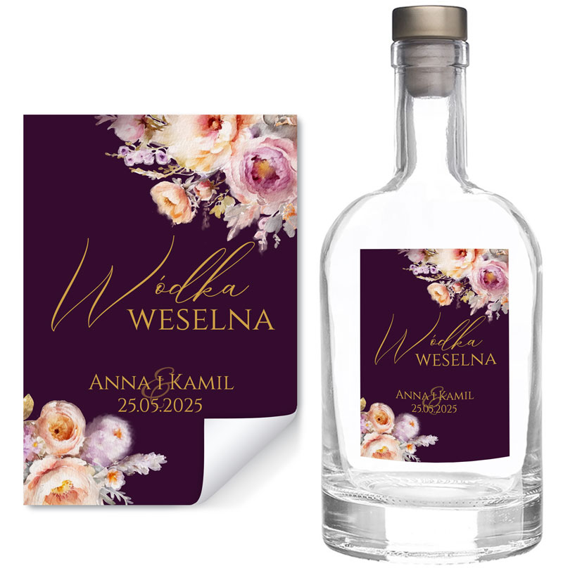 Naklejki na butelki Ingrid