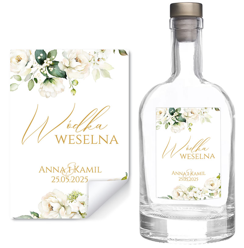 Naklejki na butelki Ingrid