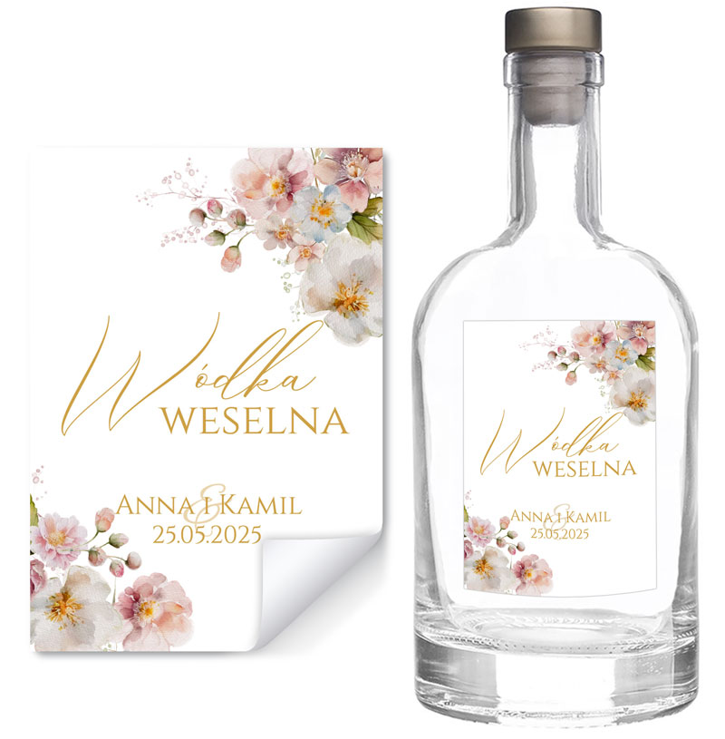 Naklejki na butelki Ingrid