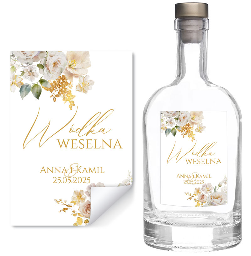 Naklejki na butelki Ingrid